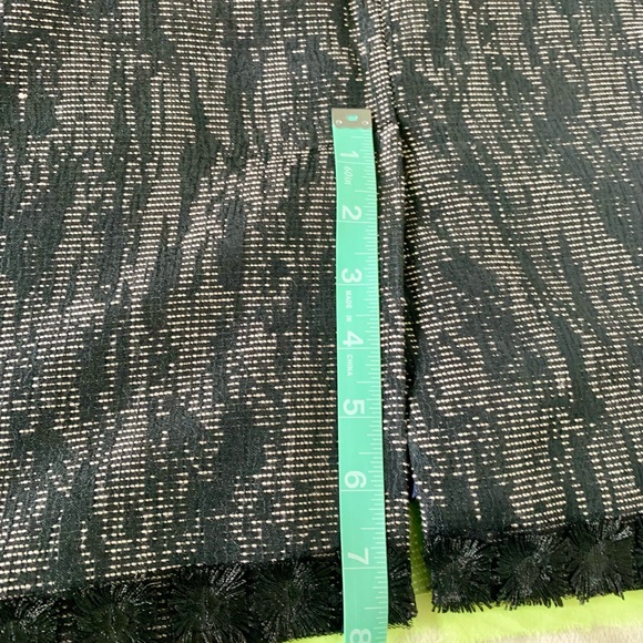 SOLD- Elie Tahari Marina Abstract Gray Jacquard Sheath Orange green Accent Dress - Picture 16 of 16